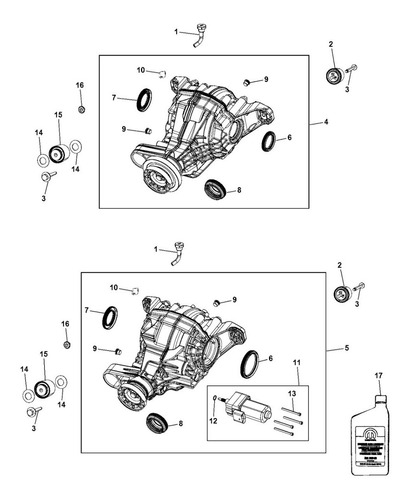 Imagen 3 de 5 de Aceite Diferencial Mopar 75w85 Jeep Grand Cherokee 946ml