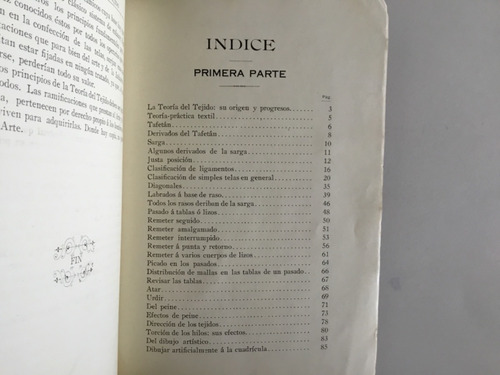 La Teoría Práctica Del Tejido - Francisco De P. Juanico 1911 (Reacondicionado)