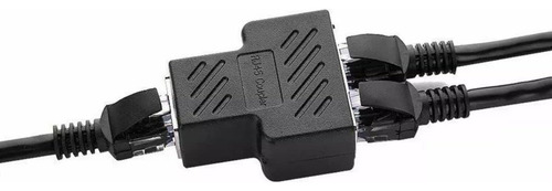 Divisor de empalme de red hembra Rj45, 2 entradas, 1 salida