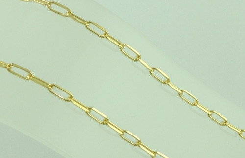 Corrente Masculina Alongada 70 Cm Ouro 18k 750 Colar Cordão