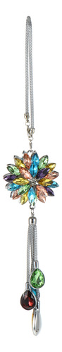 Adorno Colgante Con Diseño De Camelia De Cristal, 1 Unidad,