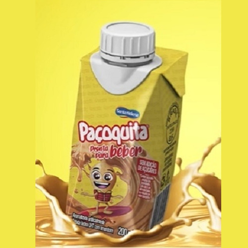 Bebida Láctea Paçoquita Original 200ml (24 Unidades) Kit