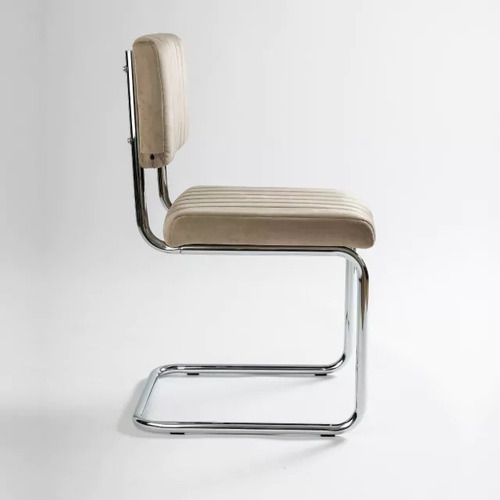 Silla De Oficina Buenos Aires Tapizado Moderno Alto Rancho Color Beige