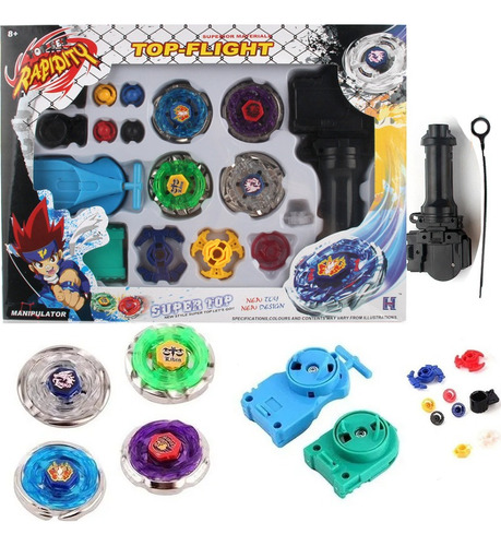 R 4 Cuchillas Beyblade Metal Blay Blade Super Tornado Fusion