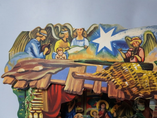 Imagen 2 de 8 de Antiguo Pesebre 1920 Troquelado Tridimensional Mag 57516