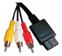 Comprar Cable Conector Rca Av Para Nintendo Snes N64 Gamecube 1.8m