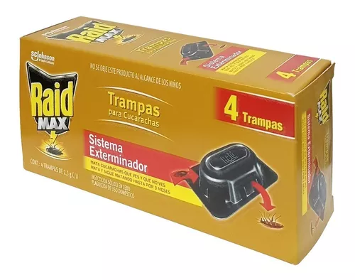 Trampa para Cucarachas Raid Max Cucarachas 8 Piezas | Chedraui - Chedraui —  Tu supermercado en línea