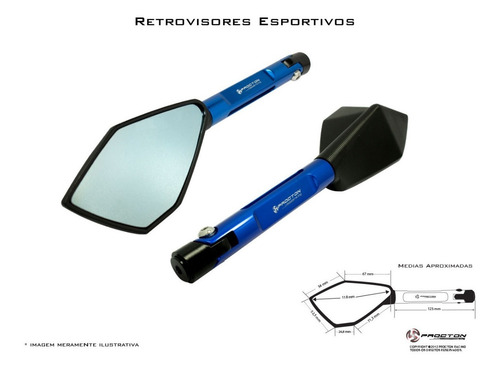 Retrovisor Esportivo Procton Racing Xj6