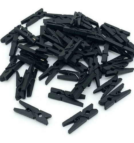 50 Mini Prendedor Pregador De Madeira Varal Decorativo 2,5cm