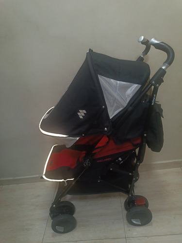 Carrinho Maclaren Techno Xt Até 30kg Reclinável Higienizado Preto Preto (Usado)