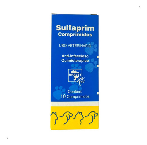 Sulfaprim 10 Comprimidos Para Cães E Gatos