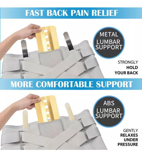 Faja Soporte Lumbar-sacra, Ajustable, Envuelve La Cintura
