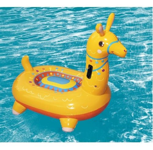 Inflable Flotante Llama Para Pileta Bestway 41434 Color Naranja