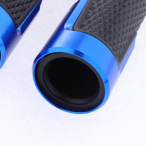 1 Par 7/8 Pulgadas 22 Mm Manija De Barra De Negro + Azul