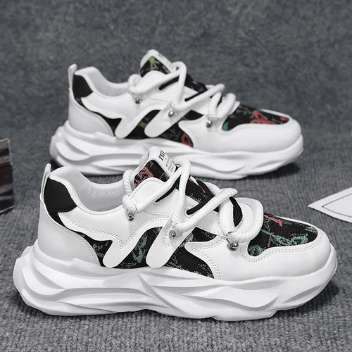 Zapatillas Deportivas Informales Transpirables Pan Division Para Hombre, Suela Gruesa