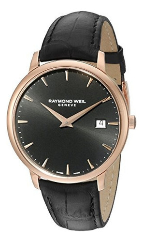 Reloj Analogico De Cuarzo Negro 5488pc520001 De Raymond Weil