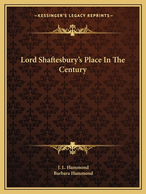 Libro Lord Shaftesbury's Place In The Century - Hammond, ...