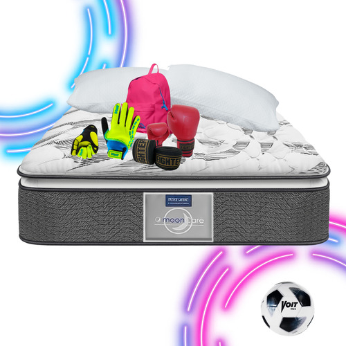 Colchón Individual Restonic Ortopedic + Almohadas + Kit Voit Blanco