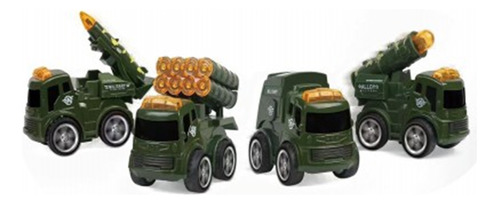 Set Pack De 4 Autos Vehiculos Militares De Ataque At20