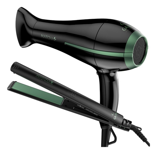 Secador De Pelo Elegance + Planchita Bora Ga.ma Matcha Pack