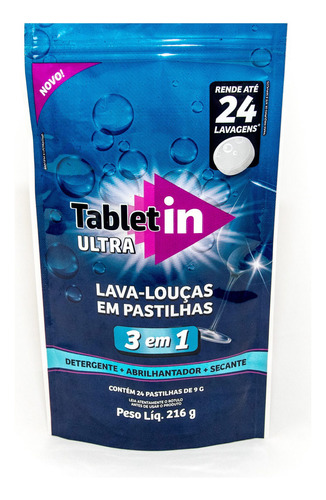 Detergente Para Lava-louças Tabletin - Pack 24 Pastilhas