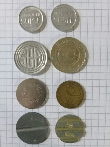 Lote De Cospeles/token De Subtes Y Fichas Entel Antiguos. (Usado)