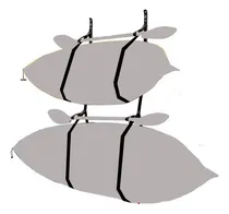 Comprar Correa Doble Soporte Muro Para 2 Kayak Paddle Canoas Etc