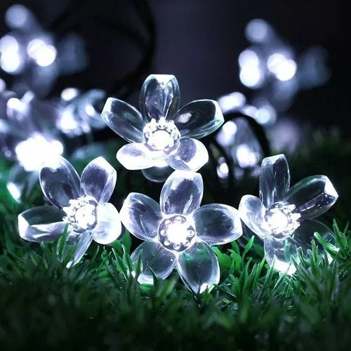 - New Guirnalda De Soñar Flor Luces 7m Exterior Navidad