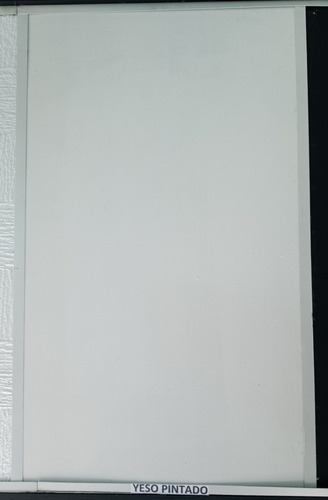 Imagen 1 de 2 de Laminas De Yeso Liso Blanco 1.20x60 (par)
