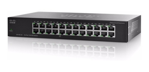 Imagen 1 de 2 de Switch Cisco Sf110 24 24 Puertos 10/100mbps No Administrable