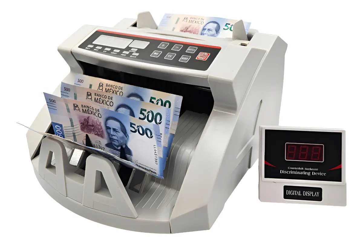 Máquina Contadora Billetes Con Detector De Billetes Falsos