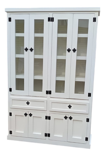 Mueble Rústico Le Trae Hermosa Vitrina Para El Hogar