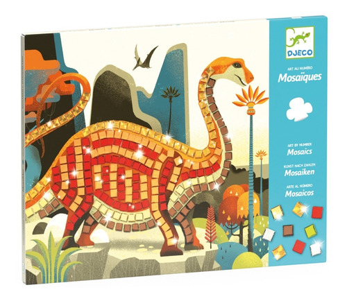 Juego Para Crear Mosaicos Dinosaurios Djeco