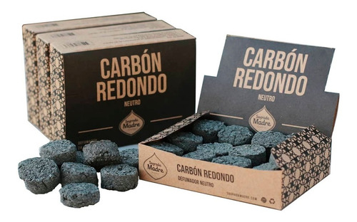 Carbón Sagrada Madre Eco-artesanal Alcanfor-ruda-romero 12 U