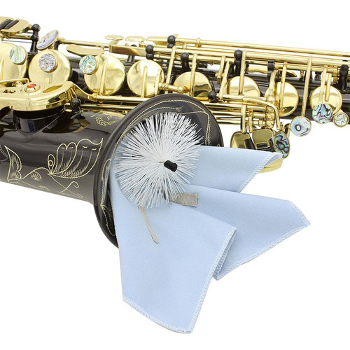 Saxo Alto Tenor Saxofón Mástil Arrojar A Través De Paño