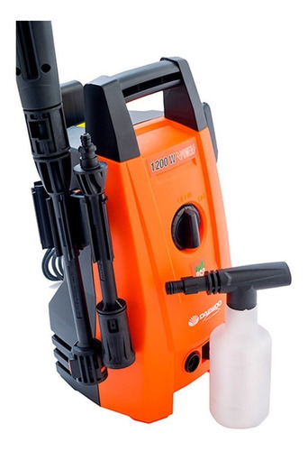 Imagen 3 de 9 de Hidrolavadora eléctrica Daewoo Eco DAX1130 naranja y negra de 1200W con 105bar de presión máxima 110V/240V - 50Hz/60Hz