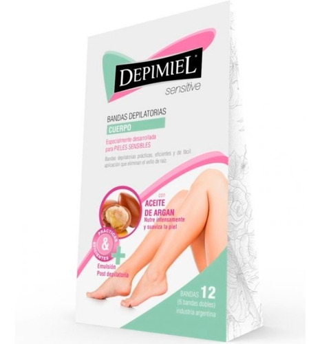 Bandas Depilatorias Cuerpo Depimiel Sensitive 1 Caja X 12 Un