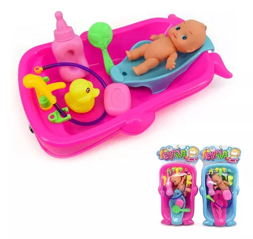 Juguete De Baño Con Tobogán Acuático Y Red De Pesca – Sin Agujeros Y Antimoho, Set De Animales Flotantes, Regalo Para Niños Y Niñas