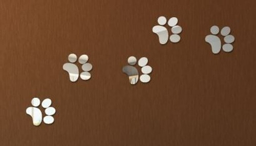Espelho Decorativo Patinhas Cachorro