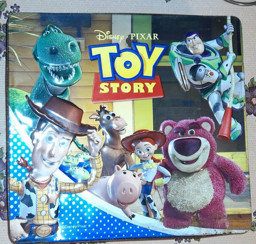 Antiguo Estuche Grande De Lata Toy Story En Alto Relieve