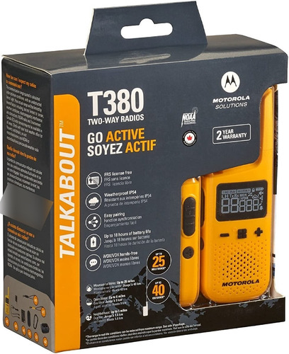 Imagen 3 de 7 de 8x Walkie Talkie Handy Motorola T380 Microusb 22 Canal 40km