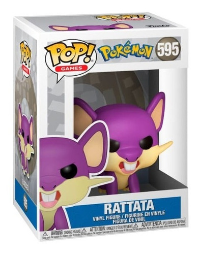 Figura De Acción Pokémon Rattata De Funko Pop!