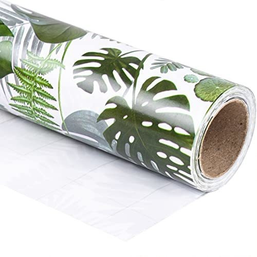 Papel De Regalo Con Hojas De Monstera - Ideal Para