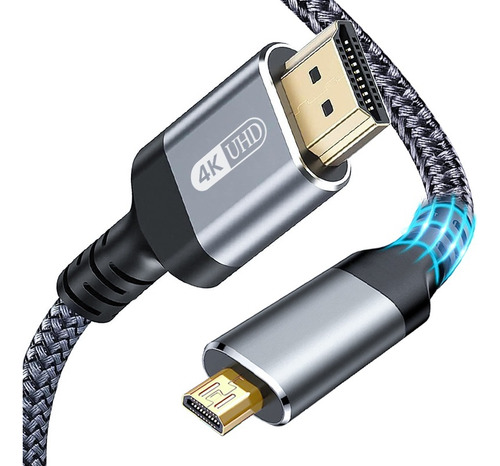 Cable Micro Hdmi A Hdmi De 4k A 60 Hz Para Gopro Hero Pi4, S