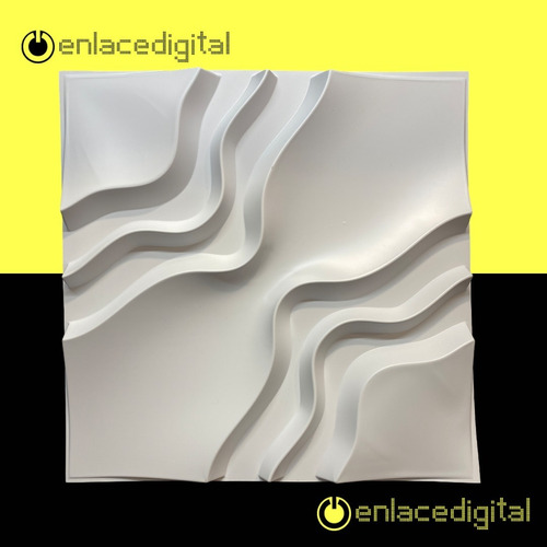 Imagen 6 de 8 de Panel Decorativo 3d Pvc Interior Exterior Blanco D153