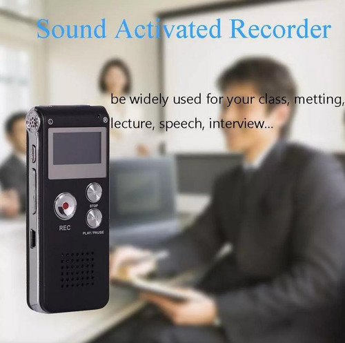 Grabadora De Audio Voz Portátil Espia Microfono Graba 30 Hrs