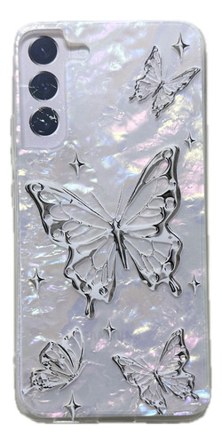 Funda Diseño Perla Mariposa Para Samsung Galaxy S22 Plus