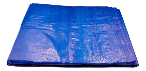 Lona Plástica De Proteção Cobertura Impermeável Azul 5x8m