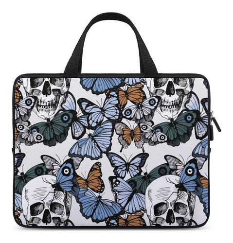 Calavera Mariposa Bolso Duradero Para Computadora Casual