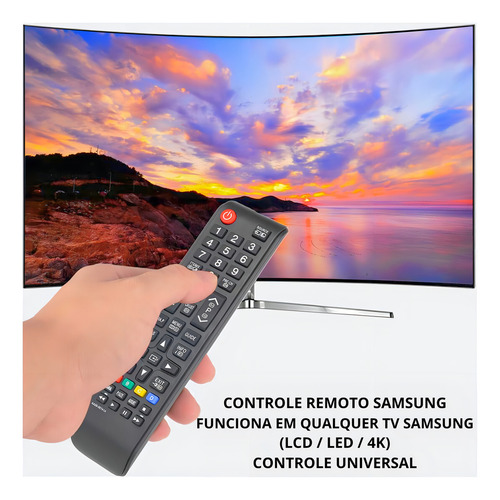 Controle Remoto LE-7028 Compatível Samsung LCD